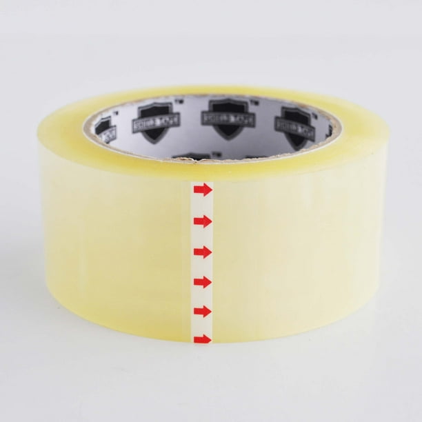 2 Inch x 110 Yard Yellow Color Packing Tape 2Mil 6 Rolls 2" Tape Gun Dispenser